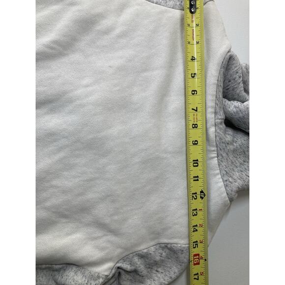 Abercrombie & Fitch Hoodie Womens White And Gray Large Full Zip Fleece - Picture 10 of 13